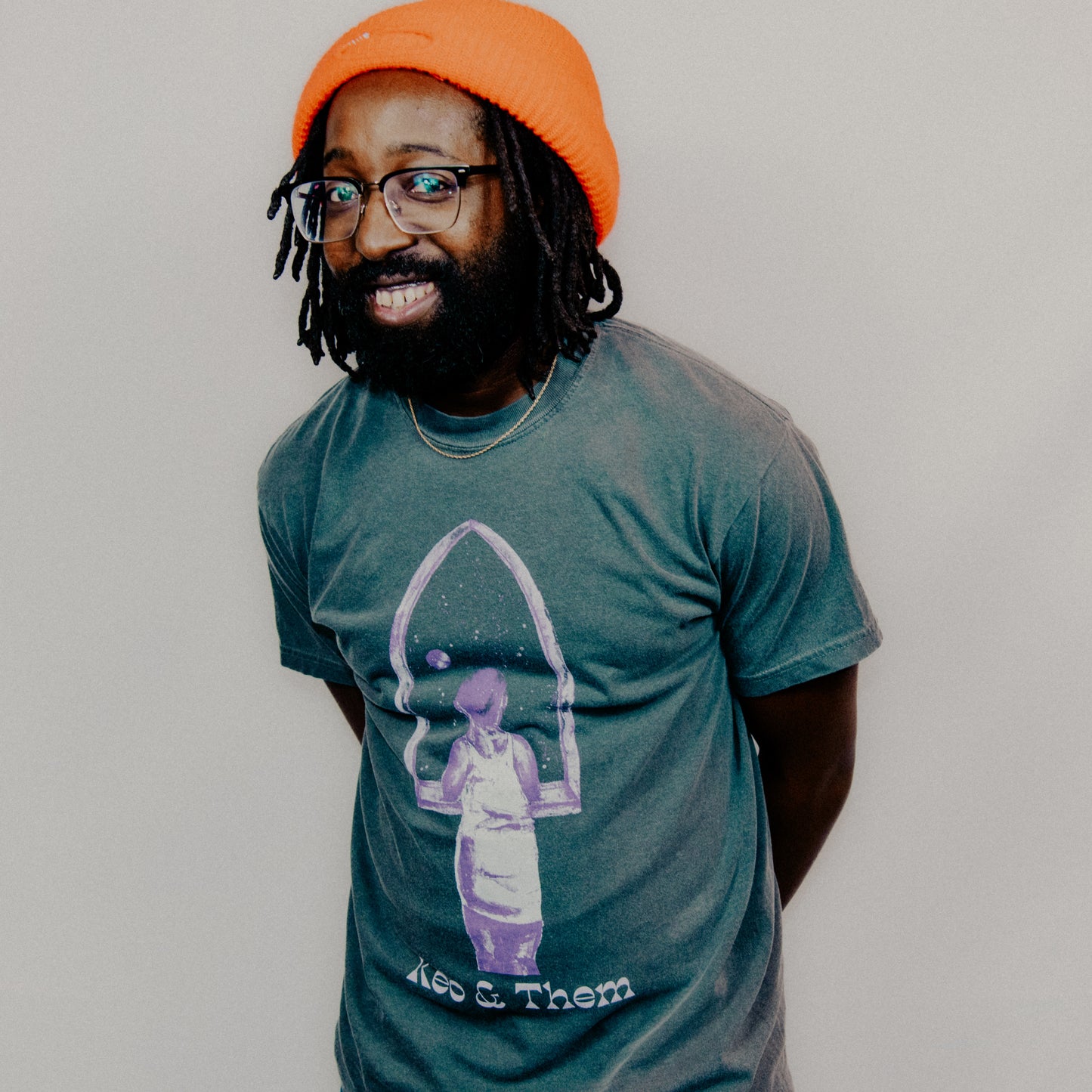 Keo & Them Short Sleeve - Gray & Purple - T-Shirt