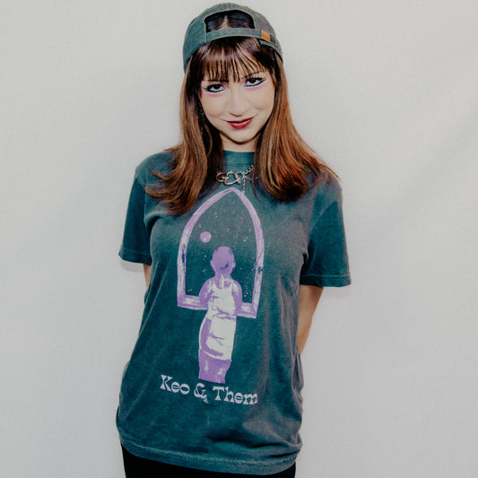 Keo & Them Short Sleeve - Gray & Purple - T-Shirt