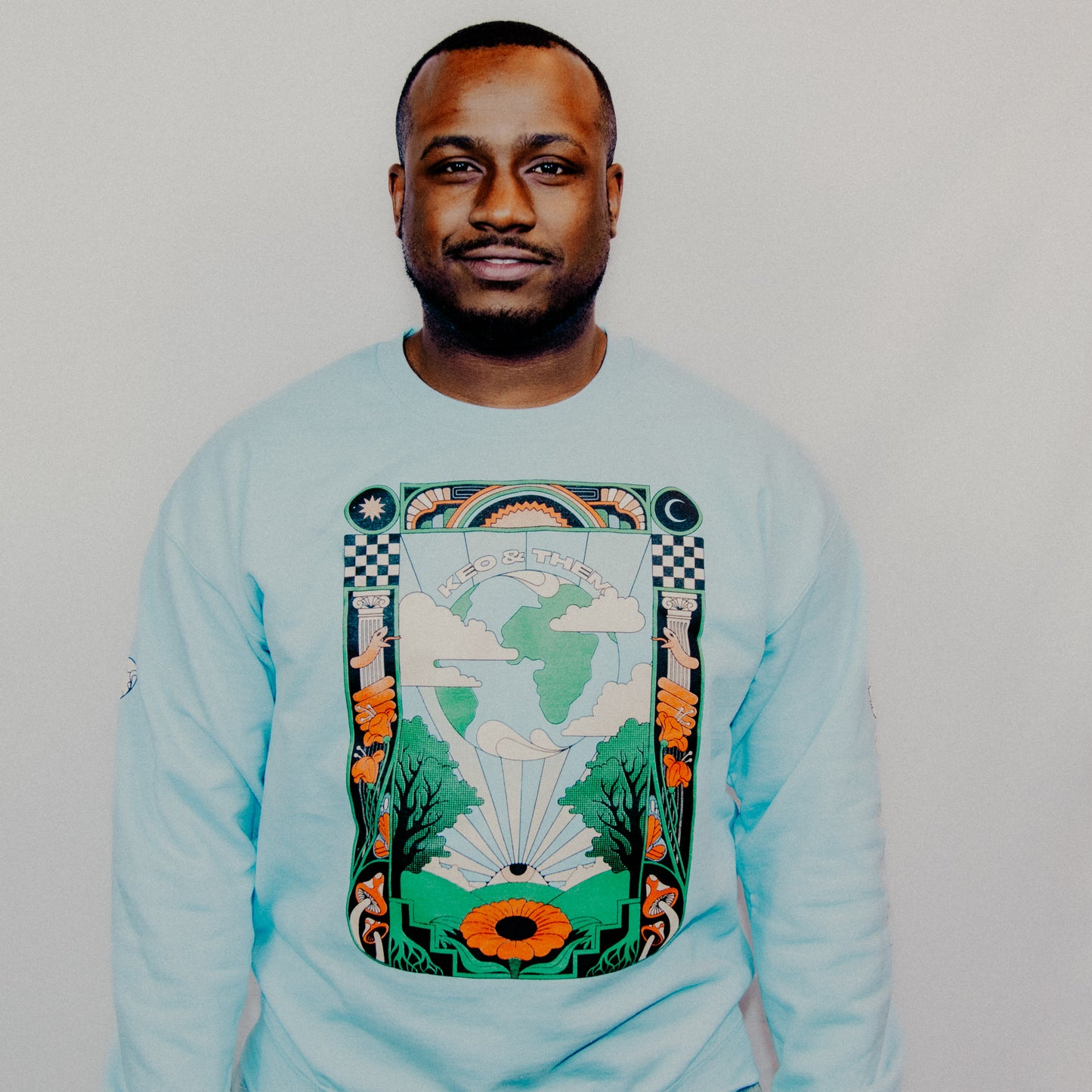 Keo & Them Blue Crew Neck