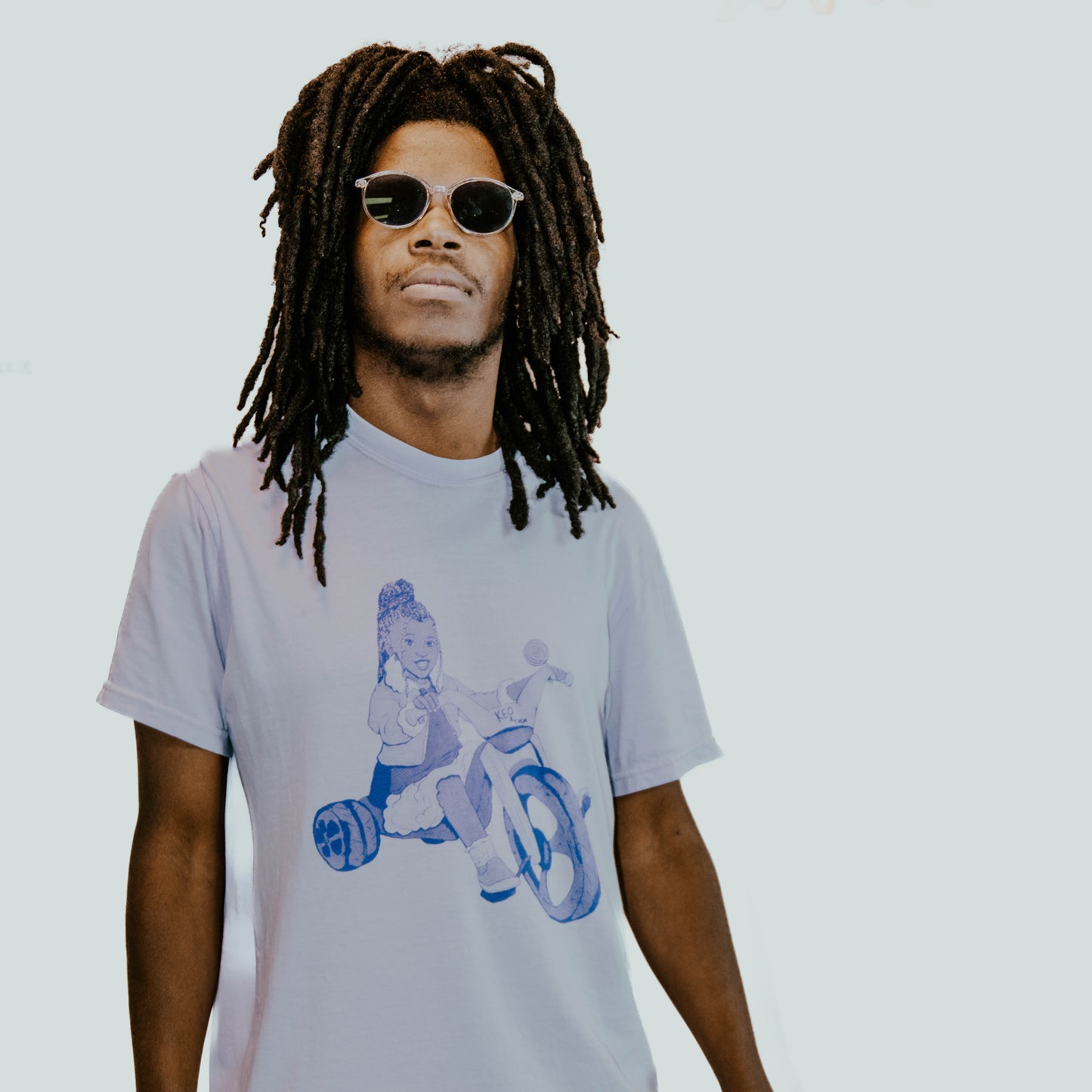 Money Grooves - Tricycle T-Shirt - Lavender w/ Purple